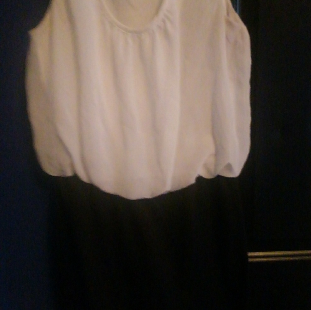EUC black and white cocktail dress